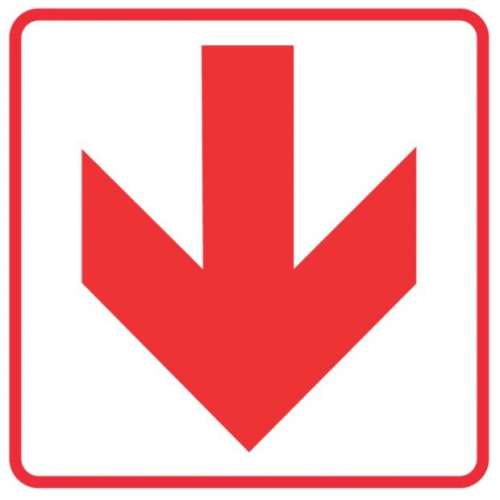 Red Arrow Direction – FB1 – ABS – 190